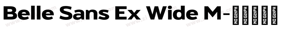 Belle Sans Ex Wide M字体转换